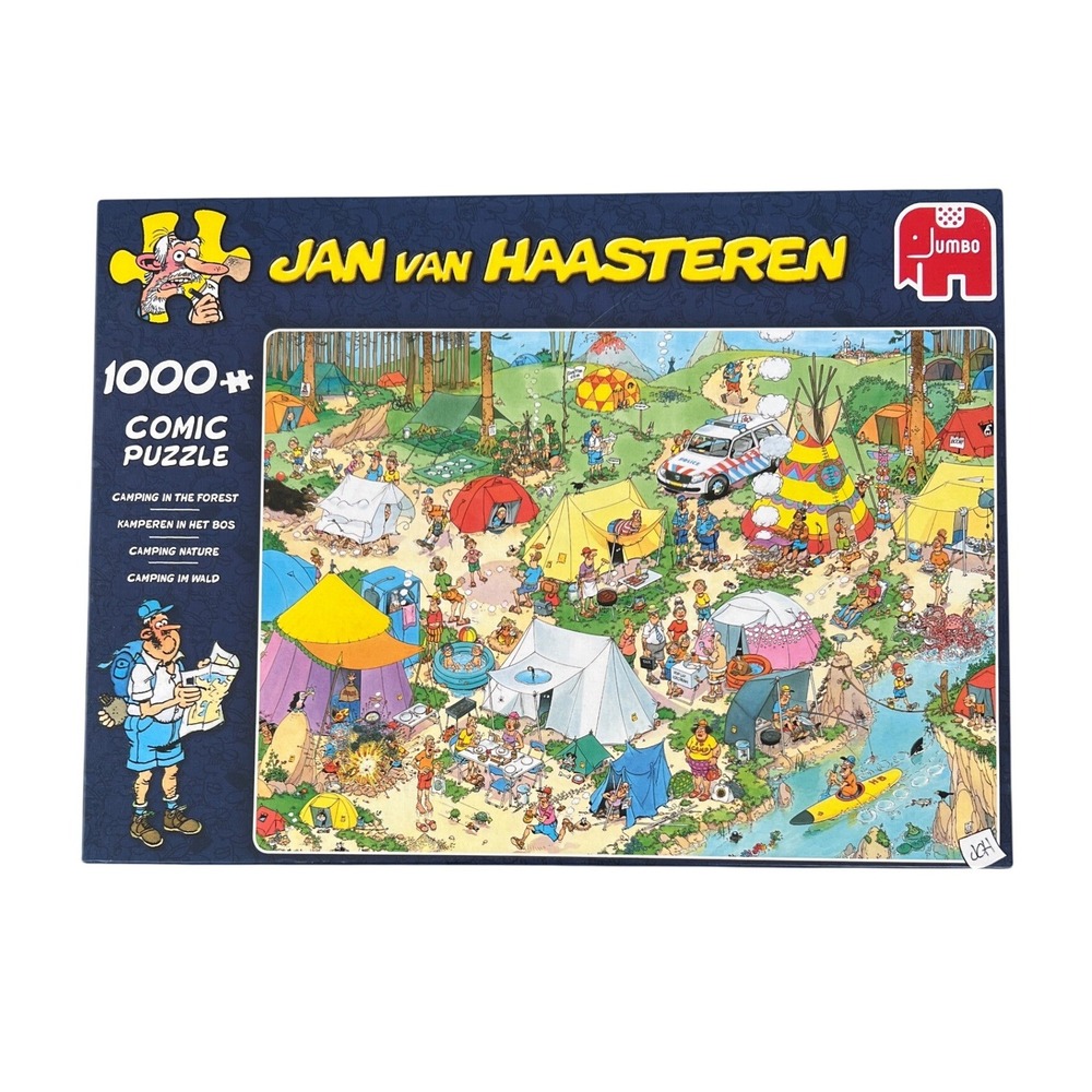 Jan van Haasteren Jumbo 1000 Piece Comic Puzzle Camping in the Forest 19052